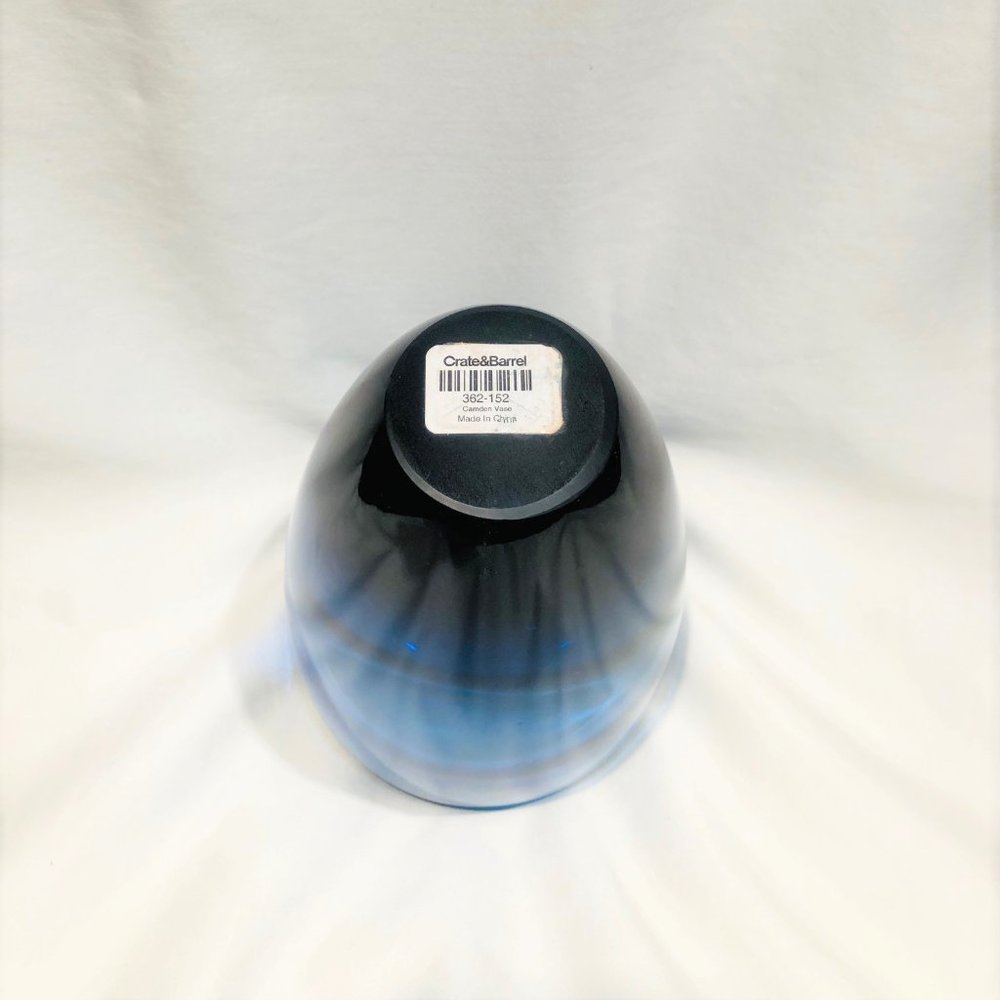 ✨ CAMDEN VASE IN LAYERED AQUA, GREEN AND COBALT BLUE GLASS - Picture 5 of 5